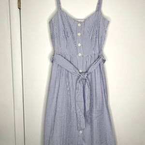 I.crew seersucker midi dress